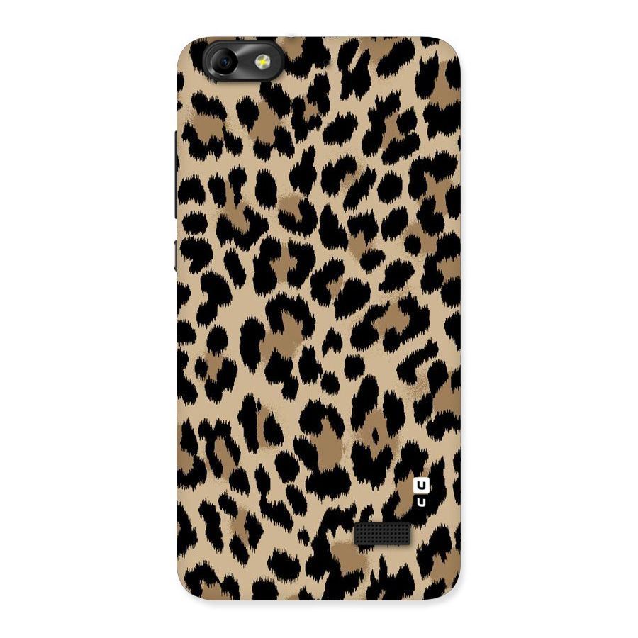 Brown Leapord Print Back Case for Honor 4C