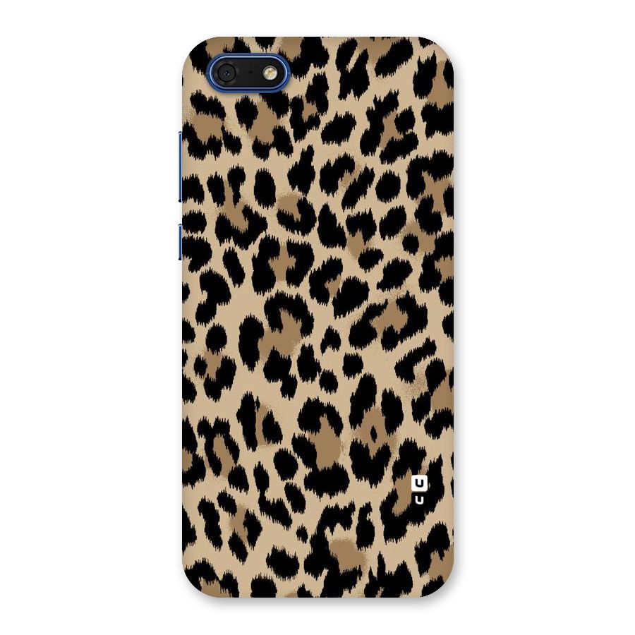 Brown Leapord Print Back Case for Honor 7s