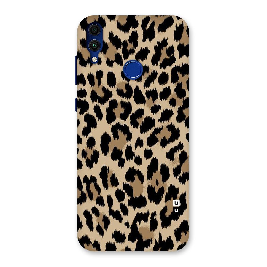 Brown Leapord Print Back Case for Honor 8C
