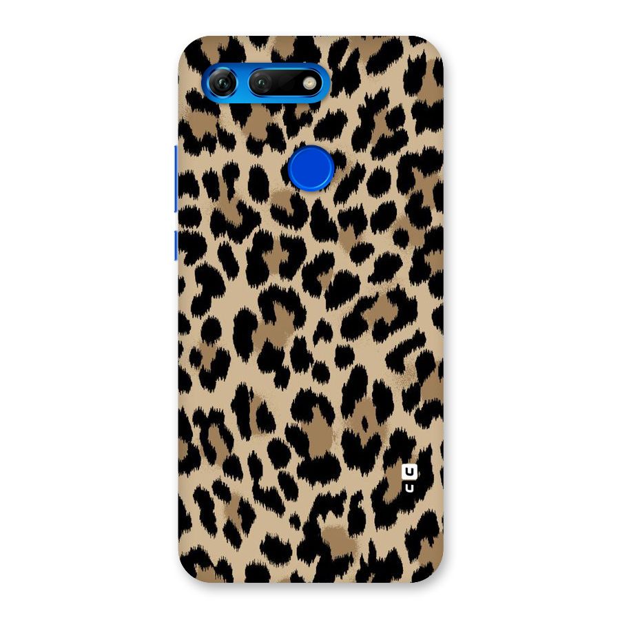 Brown Leapord Print Back Case for Honor View 20