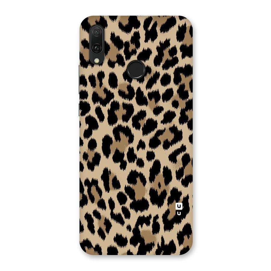 Brown Leapord Print Back Case for Huawei Y9 (2019)