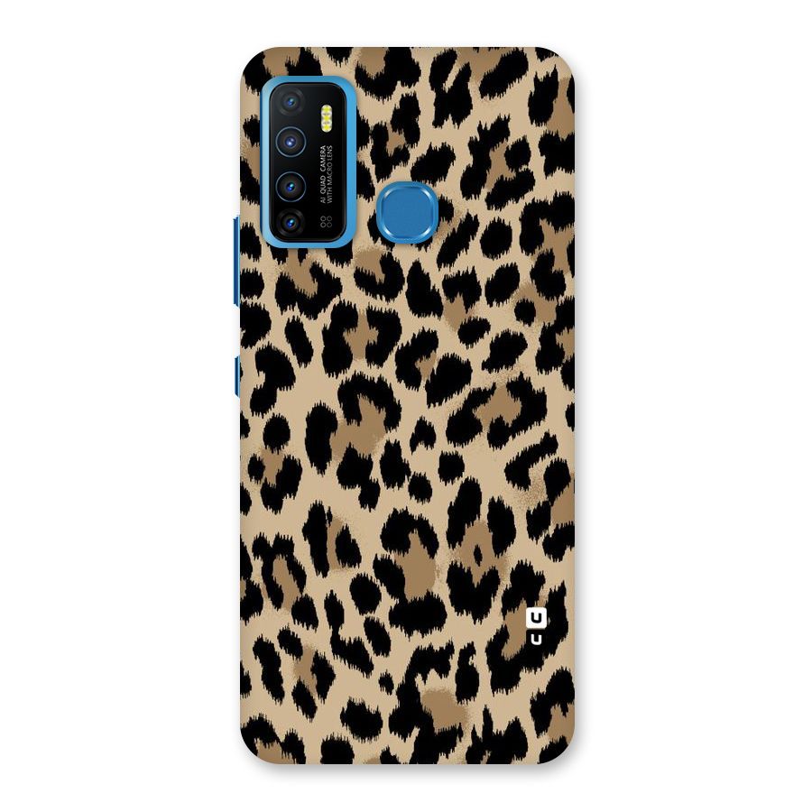 Brown Leapord Print Back Case for Infinix Hot 9