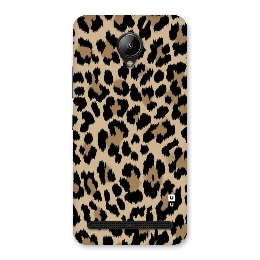 Brown Leapord Print Back Case for Lenovo C2