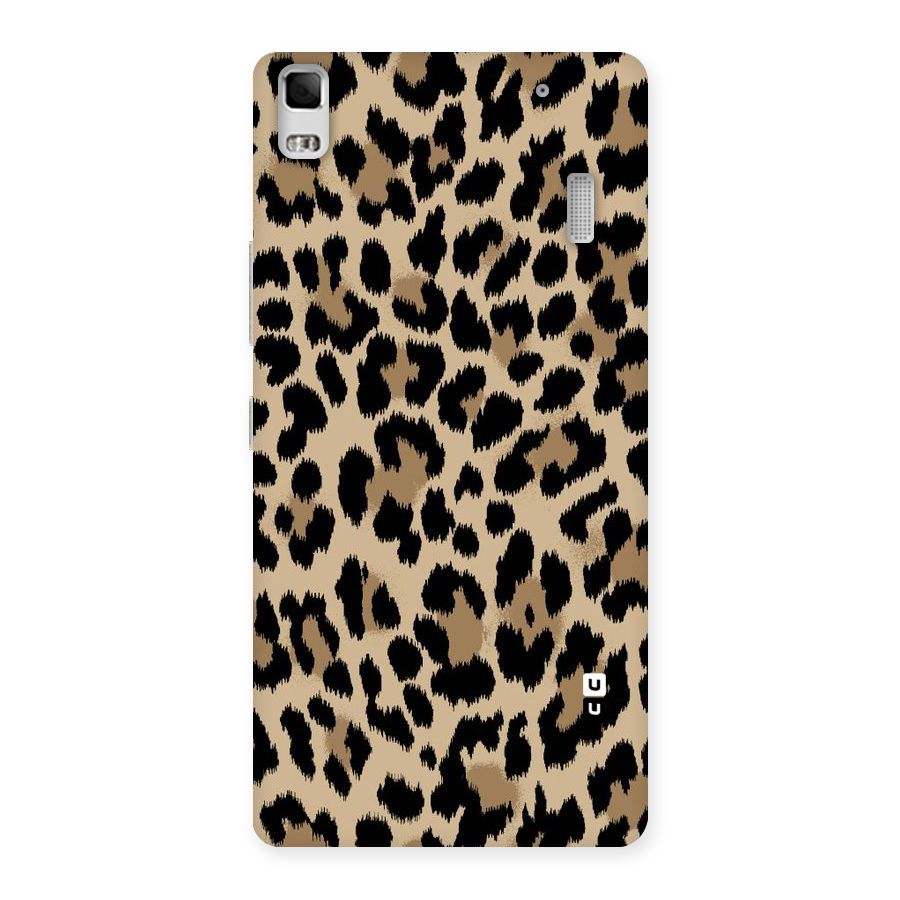 Brown Leapord Print Back Case for Lenovo K3 Note