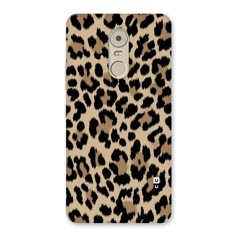 Brown Leapord Print Back Case for Lenovo K6 Note