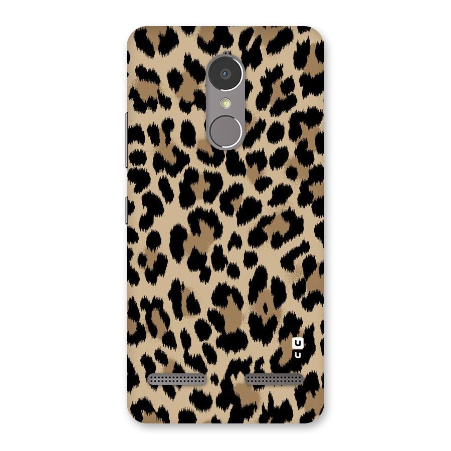 Brown Leapord Print Back Case for Lenovo K6 Power