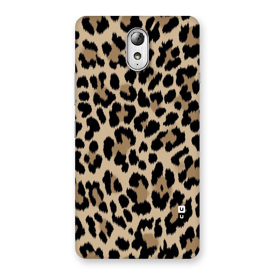 Brown Leapord Print Back Case for Lenovo Vibe P1M