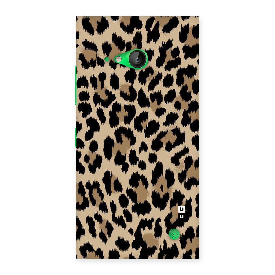 Brown Leapord Print Back Case for Lumia 730