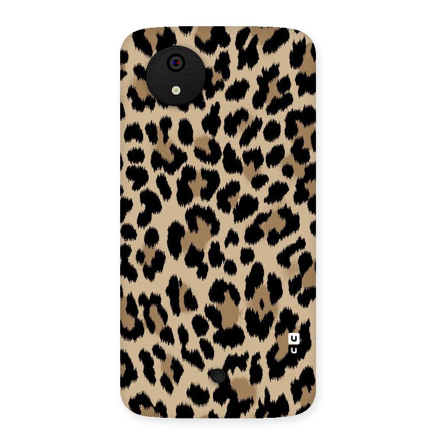 Brown Leapord Print Back Case for Micromax Canvas A1