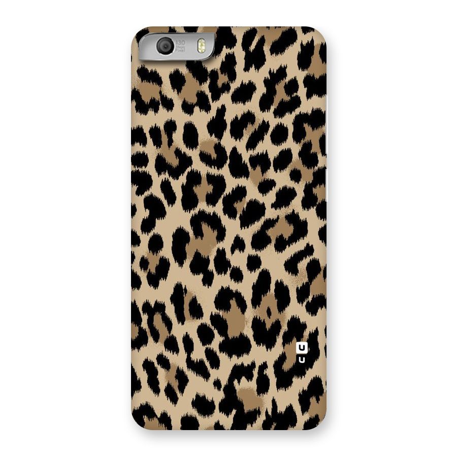 Brown Leapord Print Back Case for Micromax Canvas Knight 2