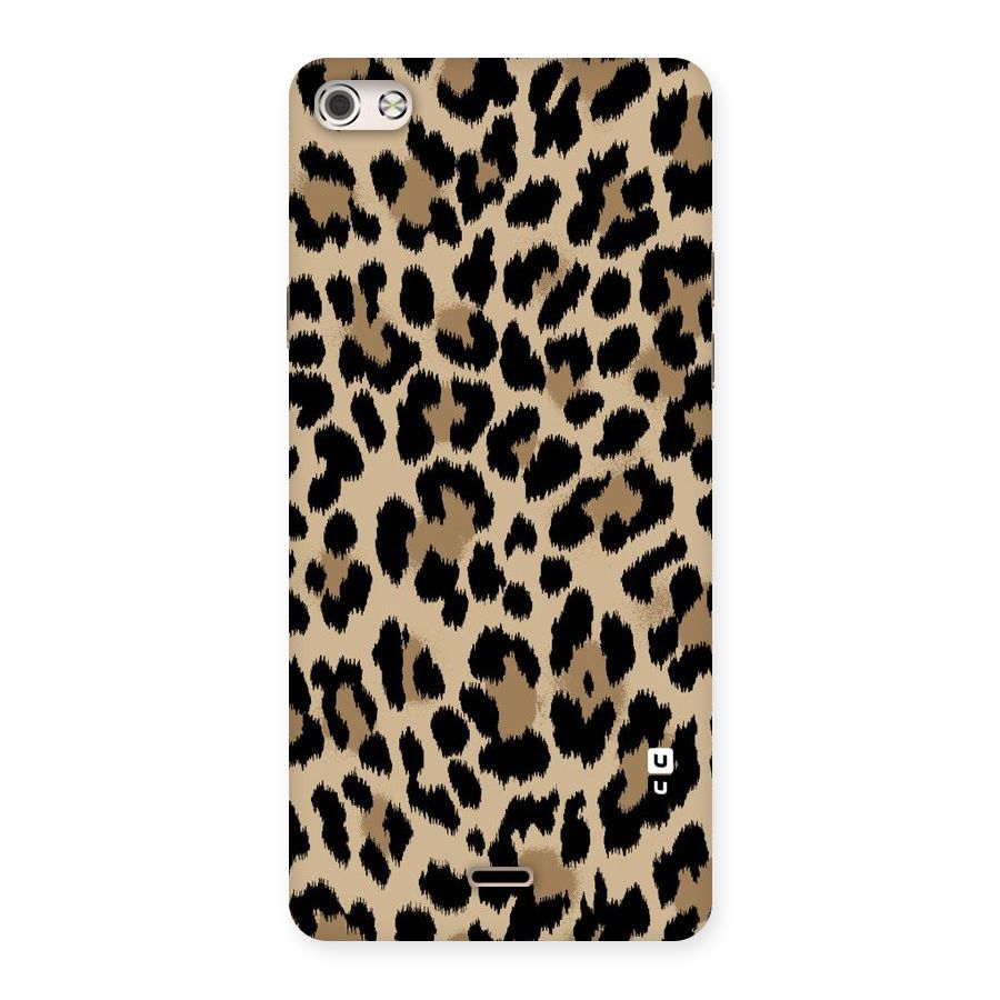 Brown Leapord Print Back Case for Micromax Canvas Silver 5