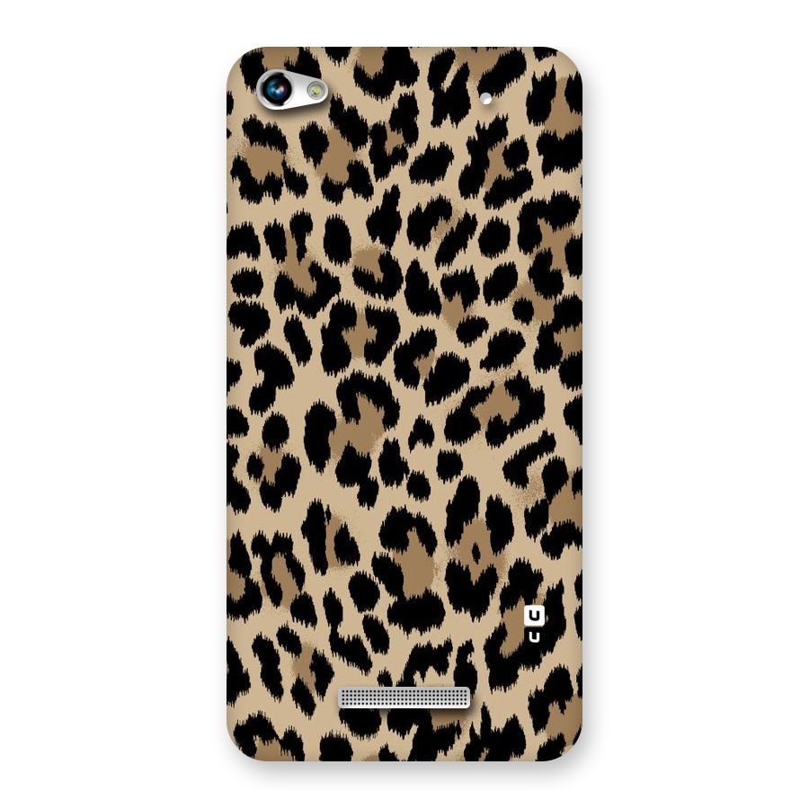 Brown Leapord Print Back Case for Micromax Hue 2