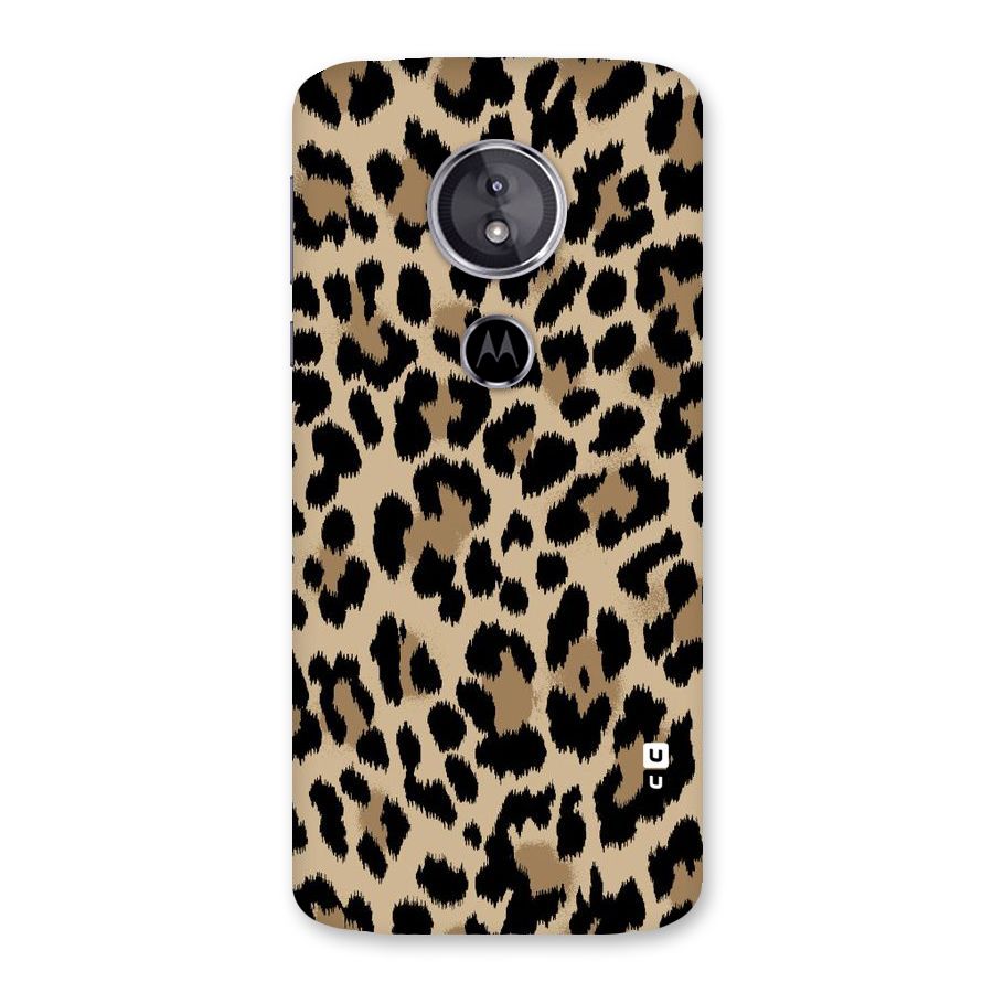 Brown Leapord Print Back Case for Moto E5