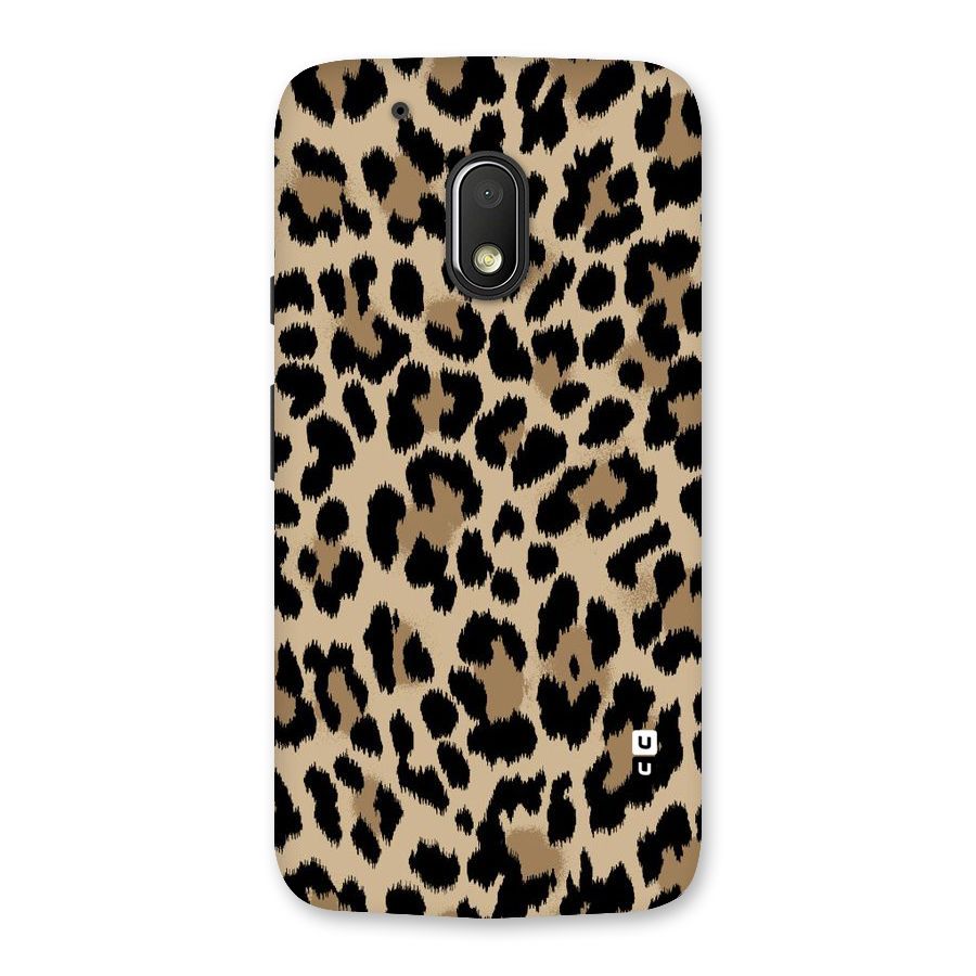 Brown Leapord Print Back Case for Moto G4 Play