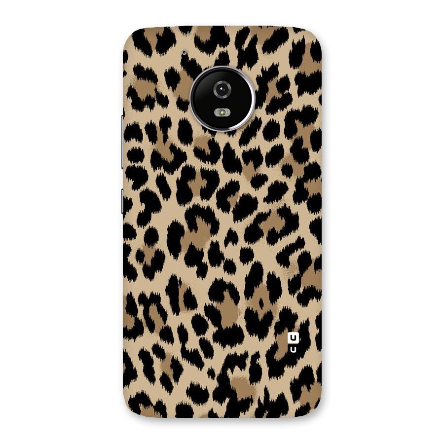 Brown Leapord Print Back Case for Moto G5
