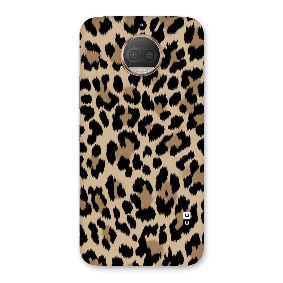 Brown Leapord Print Back Case for Moto G5s Plus