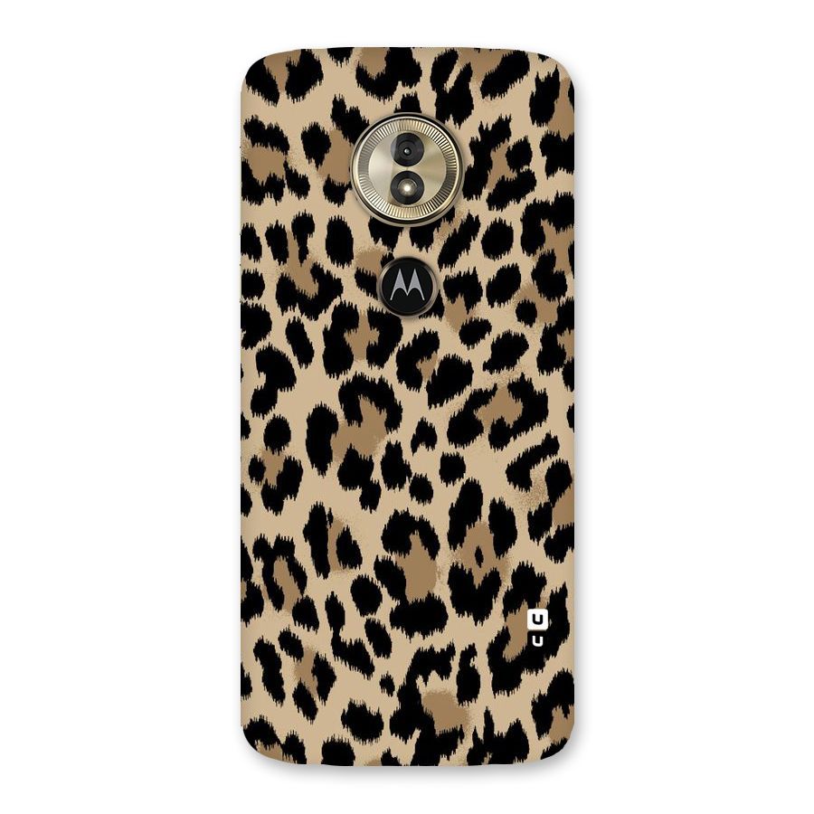 Brown Leapord Print Back Case for Moto G6 Play