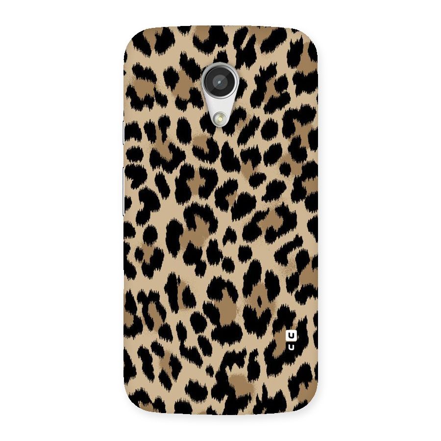 Brown Leapord Print Back Case for Moto G 2nd Gen