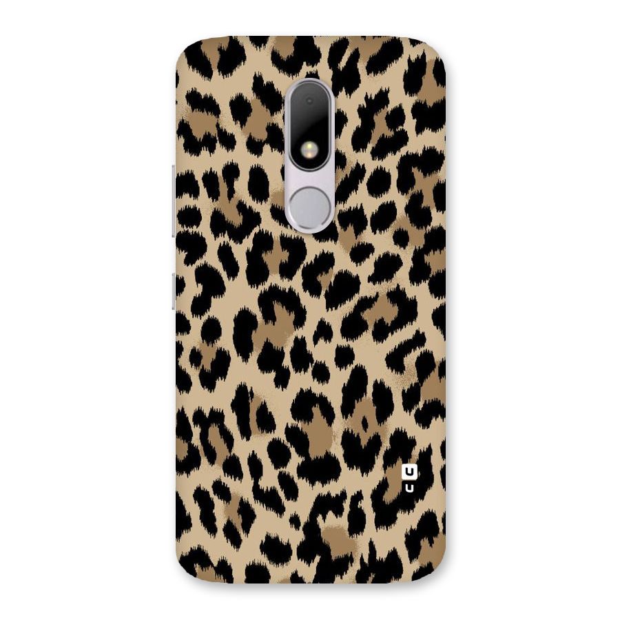 Brown Leapord Print Back Case for Moto M