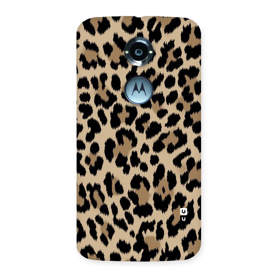 Brown Leapord Print Back Case for Moto X 2nd Gen