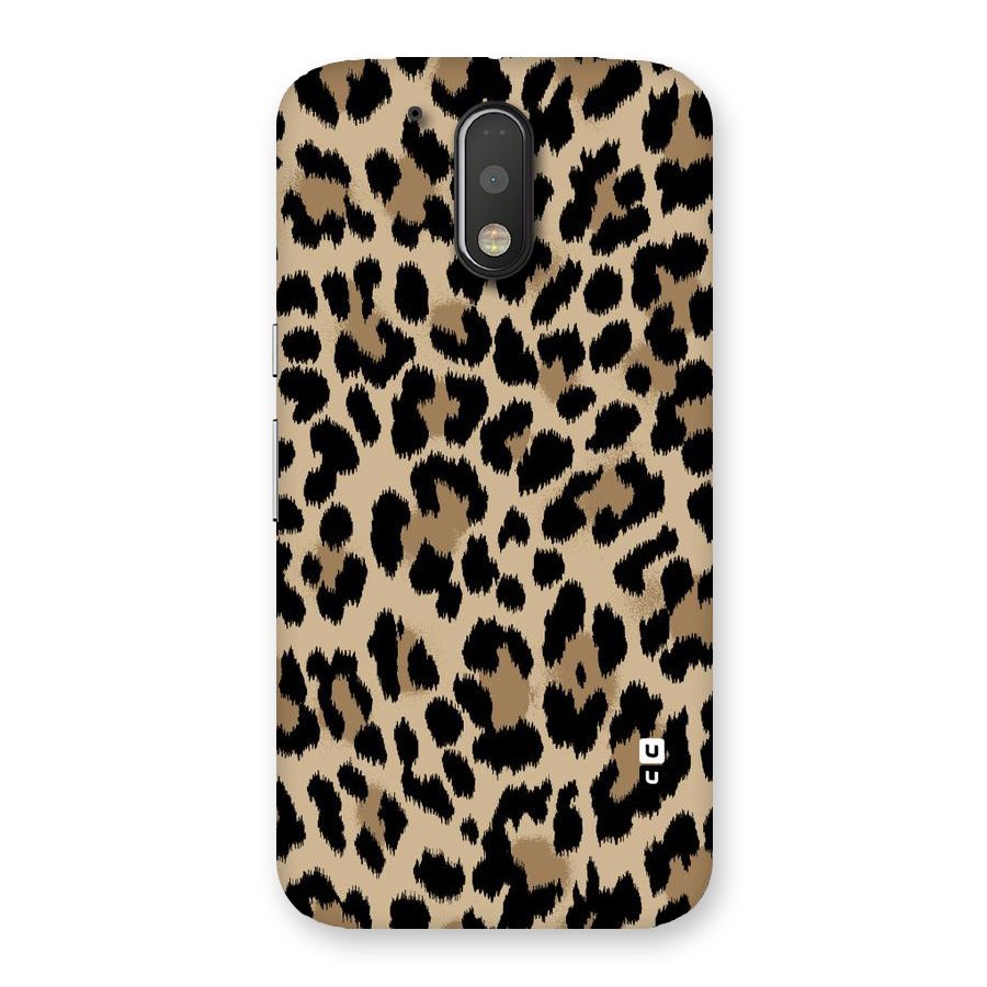 Brown Leapord Print Back Case for Motorola Moto G4