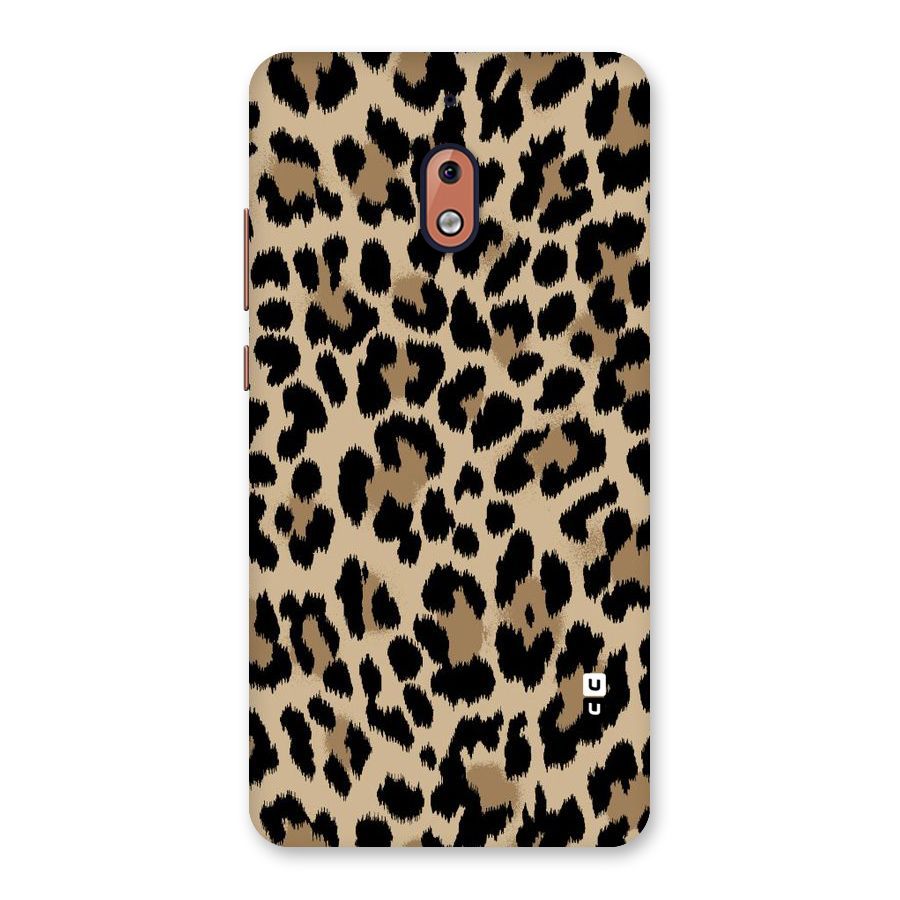Brown Leapord Print Back Case for Nokia 2.1