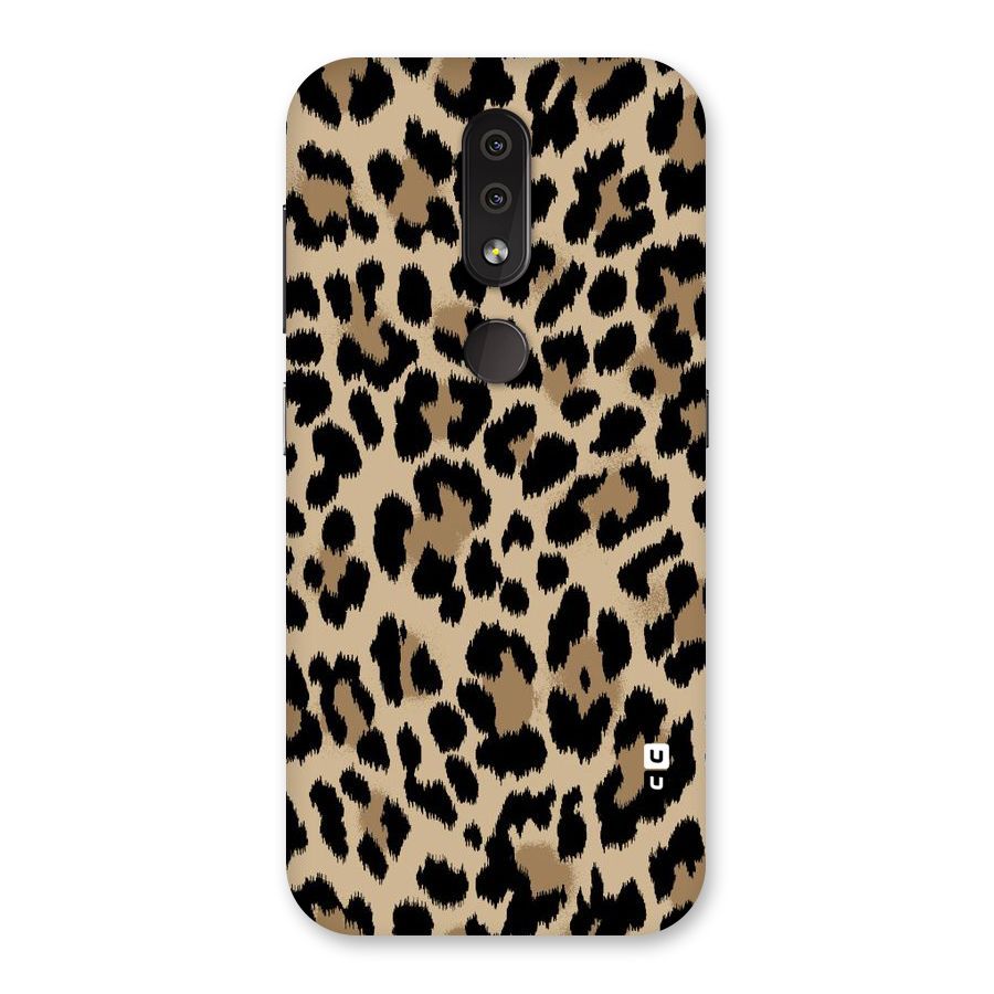 Brown Leapord Print Back Case for Nokia 4.2