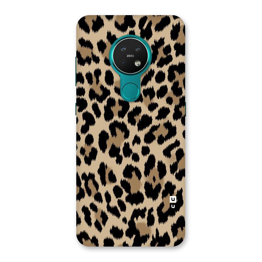 Brown Leapord Print Back Case for Nokia 7.2