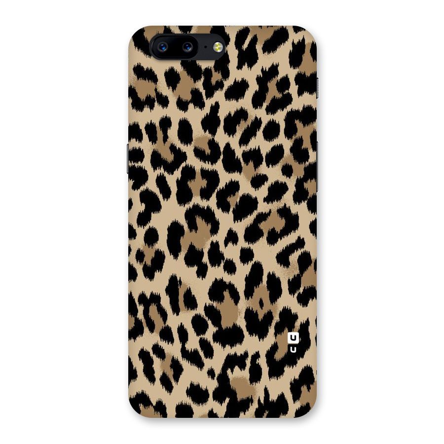 Brown Leapord Print Back Case for OnePlus 5