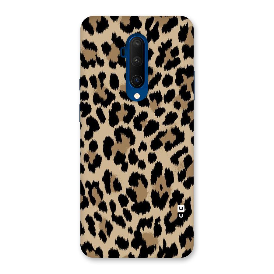 Brown Leapord Print Back Case for OnePlus 7T Pro