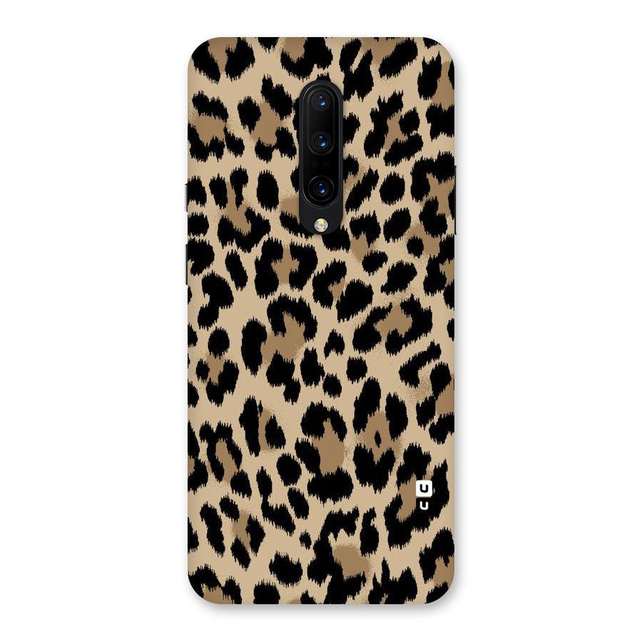 Brown Leapord Print Back Case for OnePlus 7 Pro