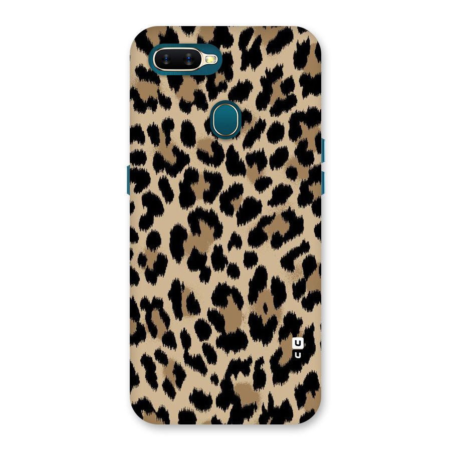 Brown Leapord Print Back Case for Oppo A11k