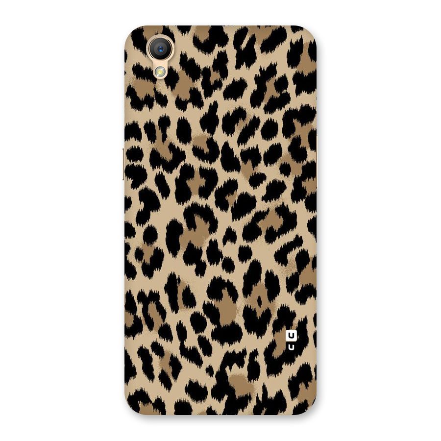 Brown Leapord Print Back Case for Oppo A37