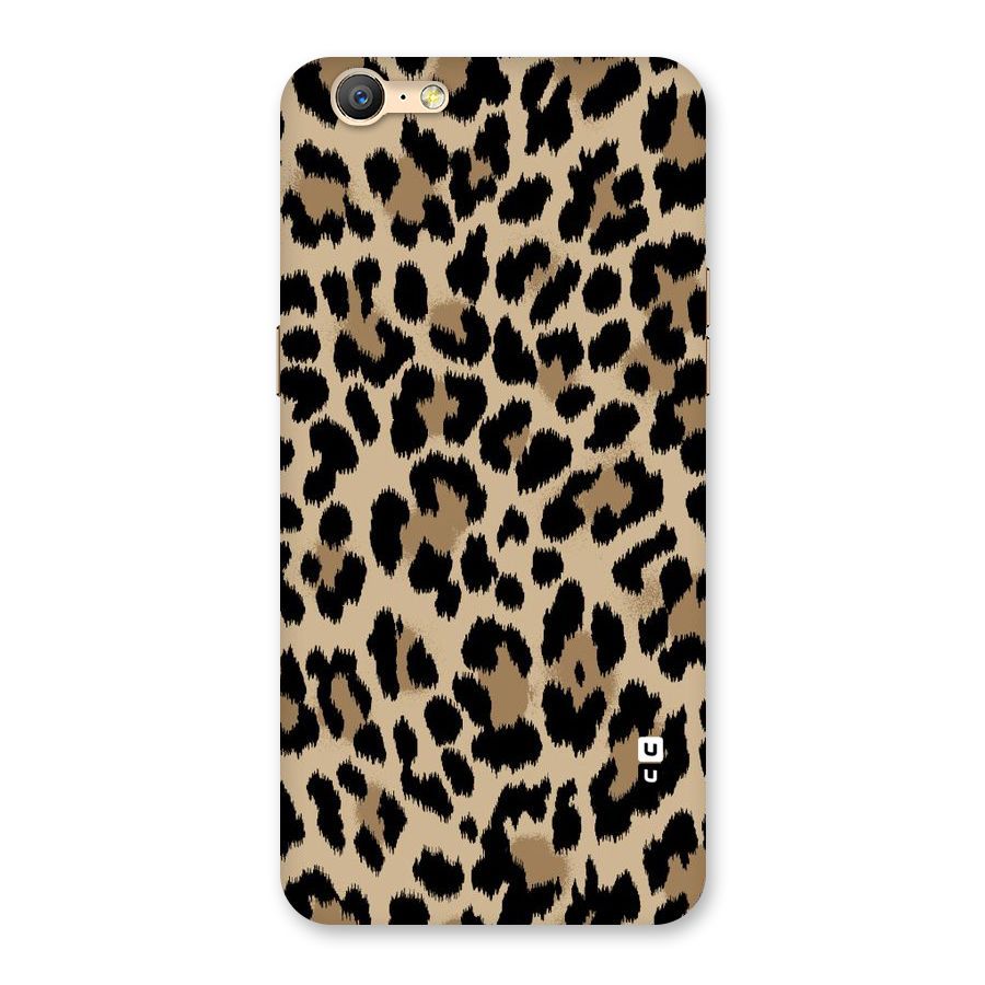 Brown Leapord Print Back Case for Oppo A39
