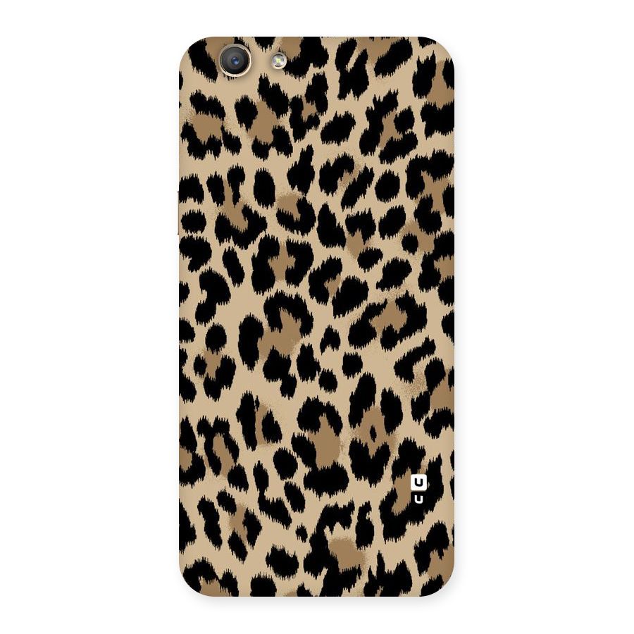 Brown Leapord Print Back Case for Oppo A59