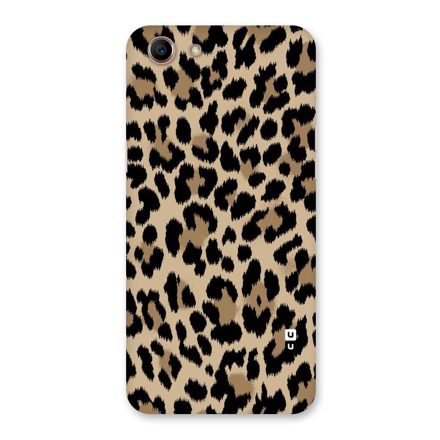 Brown Leapord Print Back Case for Oppo A83 (2018)