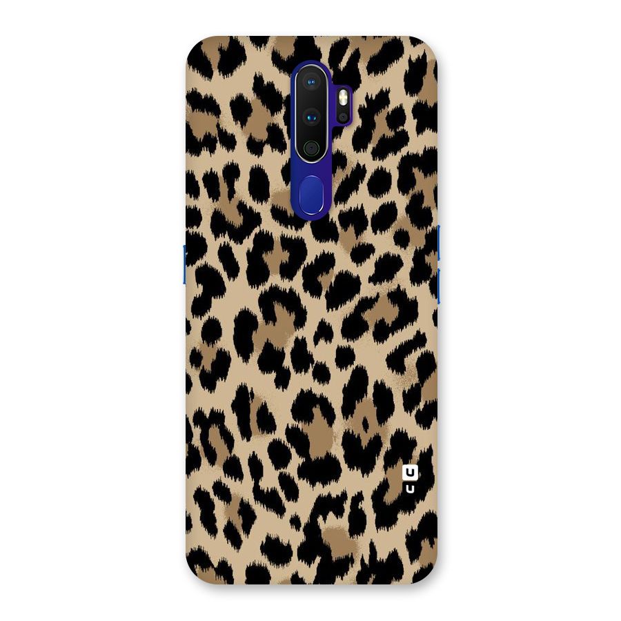Brown Leapord Print Back Case for Oppo A9 (2020)