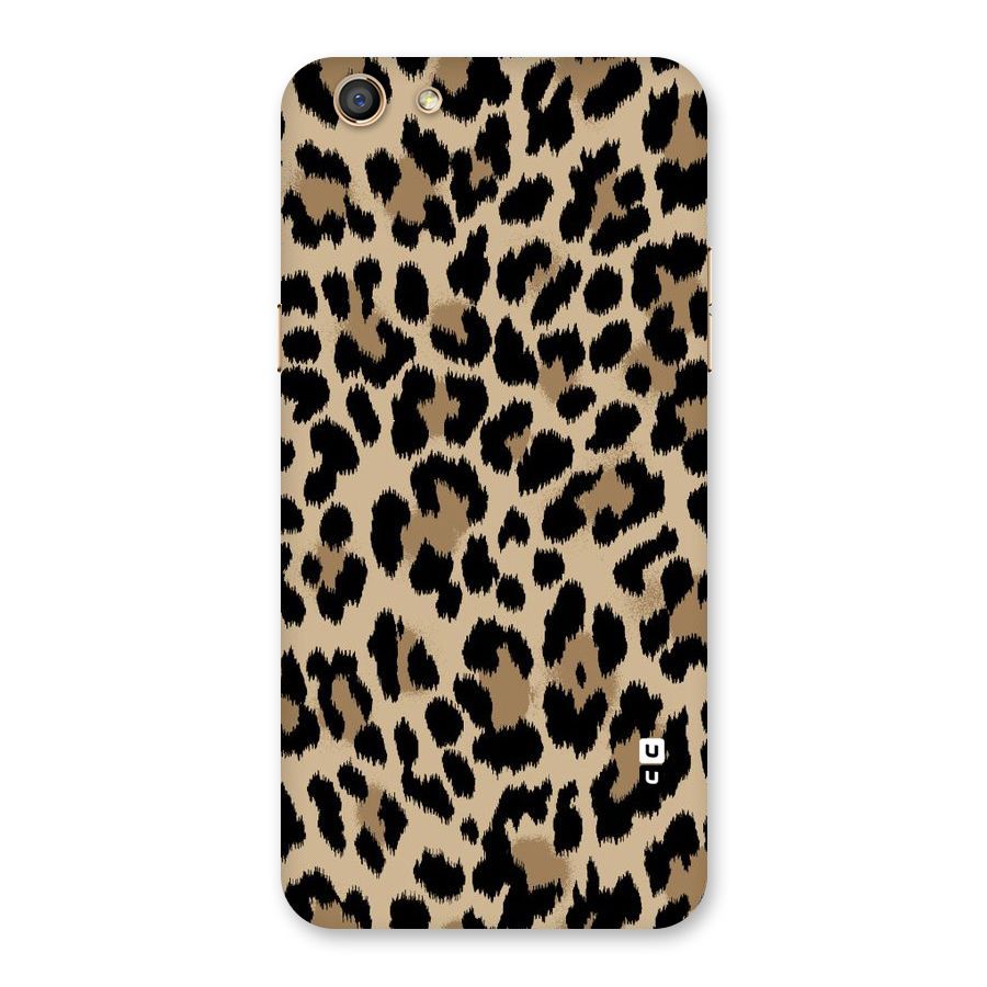 Brown Leapord Print Back Case for Oppo F3