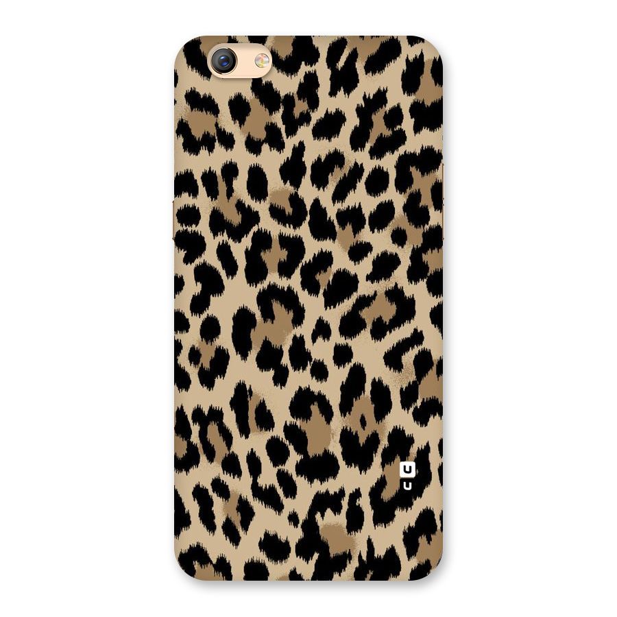 Brown Leapord Print Back Case for Oppo F3 Plus