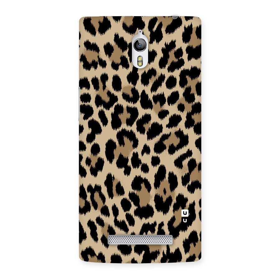 Brown Leapord Print Back Case for Oppo Find 7
