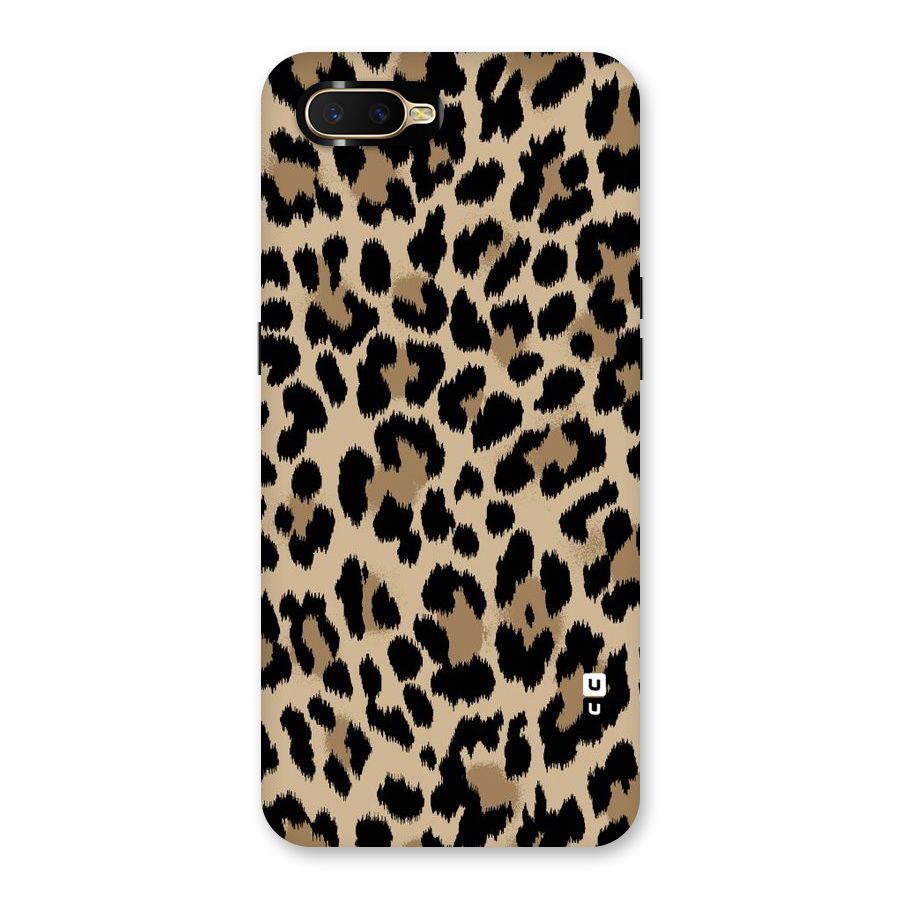 Brown Leapord Print Back Case for Oppo K1