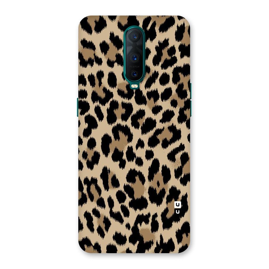 Brown Leapord Print Back Case for Oppo R17 Pro