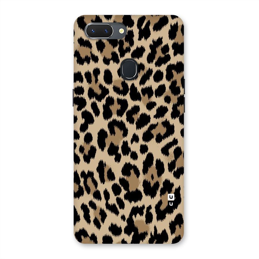 Brown Leapord Print Back Case for Oppo Realme 2