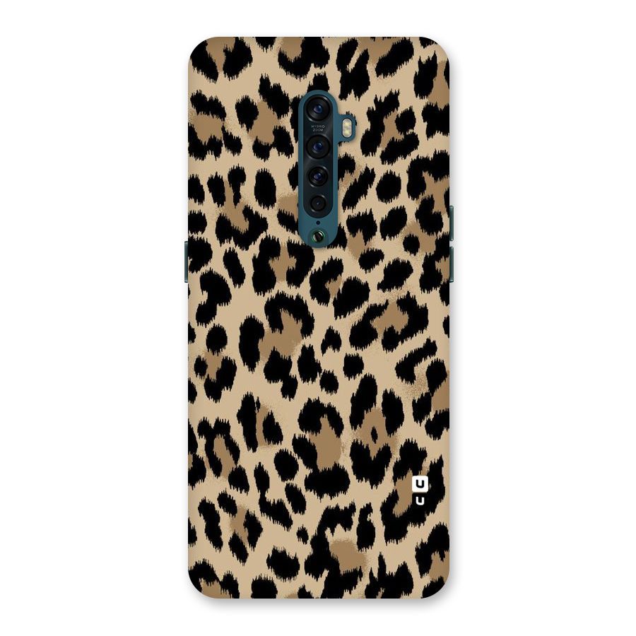 Brown Leapord Print Back Case for Oppo Reno2