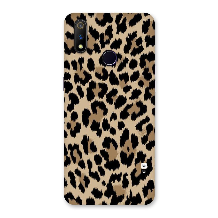 Brown Leapord Print Back Case for Realme 3 Pro