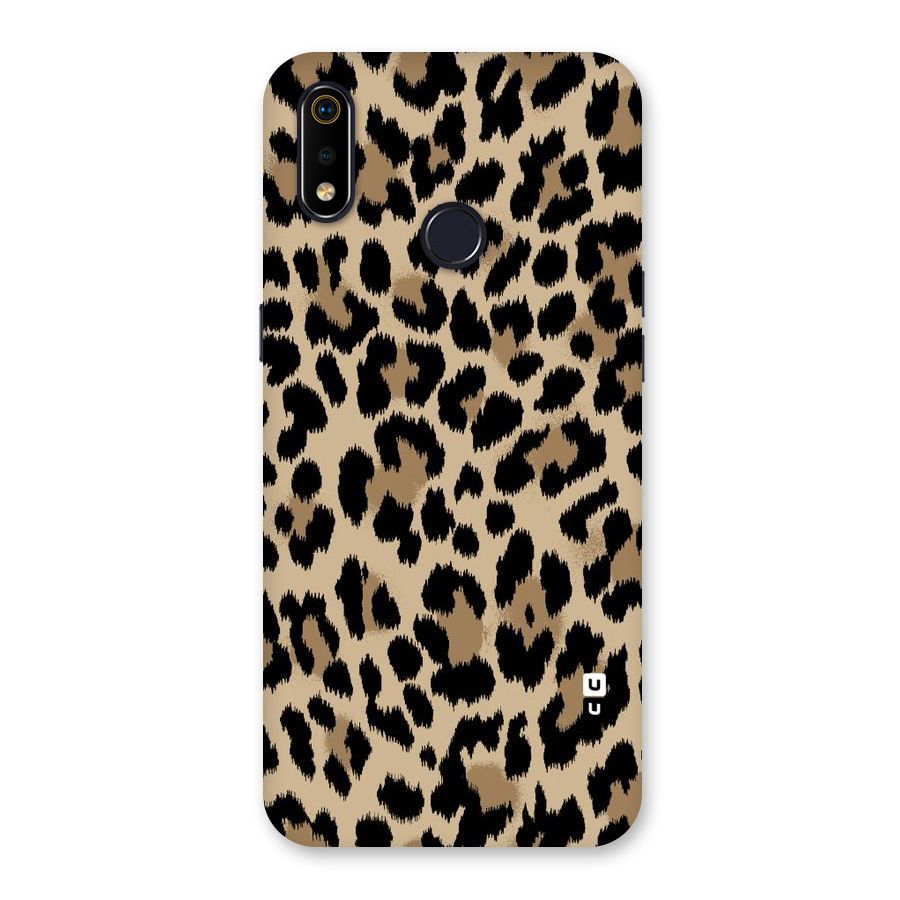 Brown Leapord Print Back Case for Realme 3i