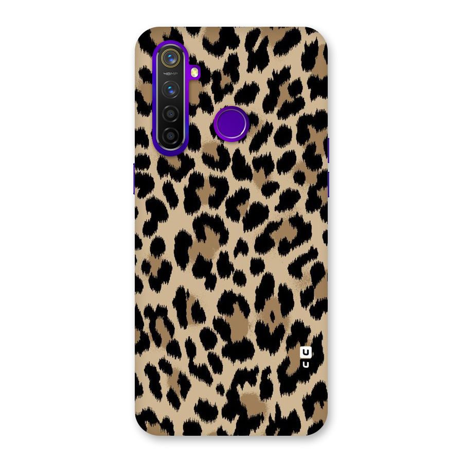 Brown Leapord Print Back Case for Realme 5 Pro