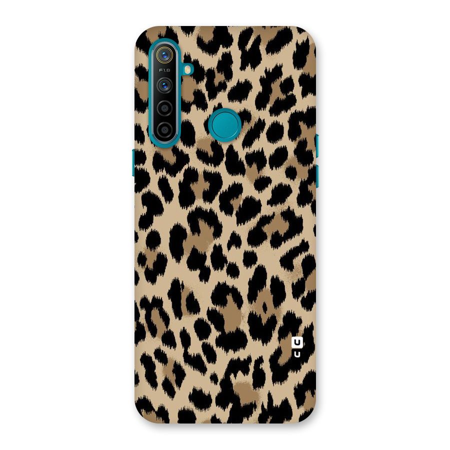 Brown Leapord Print Back Case for Realme 5i