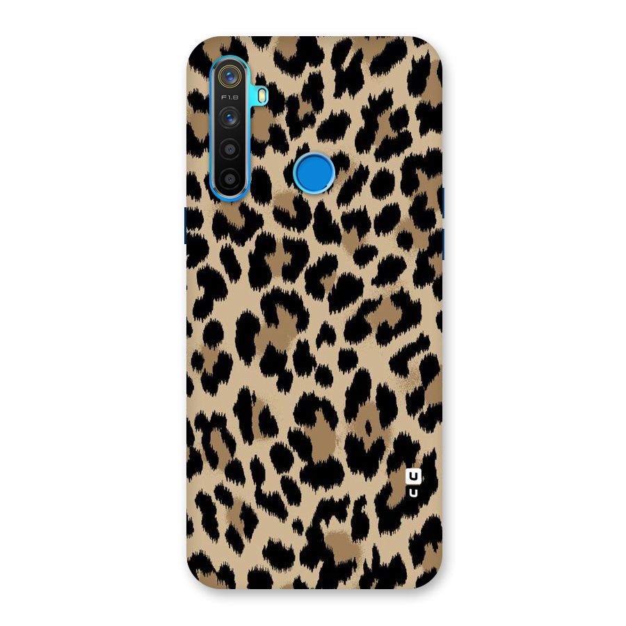 Brown Leapord Print Back Case for Realme 5s
