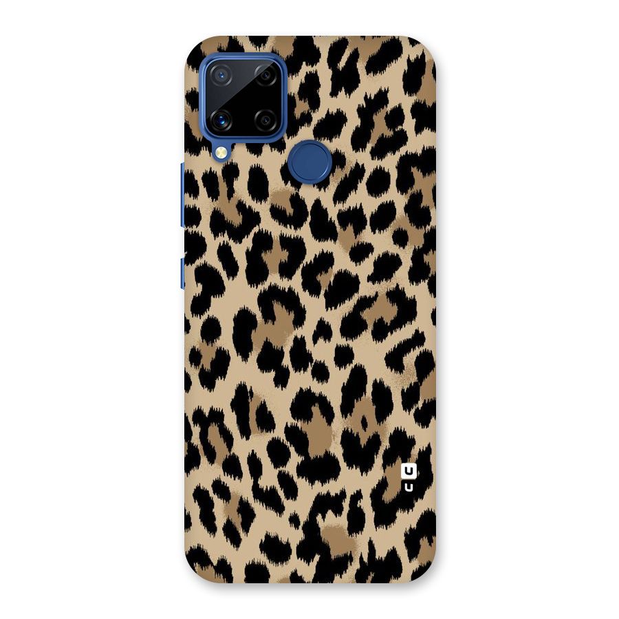 Brown Leapord Print Back Case for Realme C15